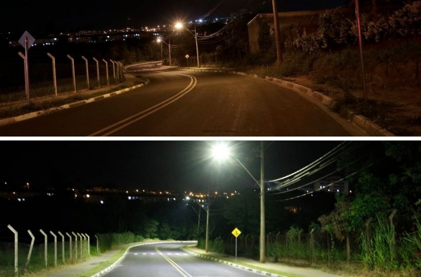 Prefeitura instala iluminação de LED na Estrada do Japonês