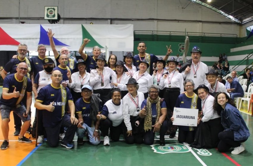 COREOGRAFIA DE JAGUARIÚNA É CAMPEÃ PELA PRIMEIRA VEZ NO CAMPEONATO ESTADUAL DOS JOGOS DA MELHOR IDADE