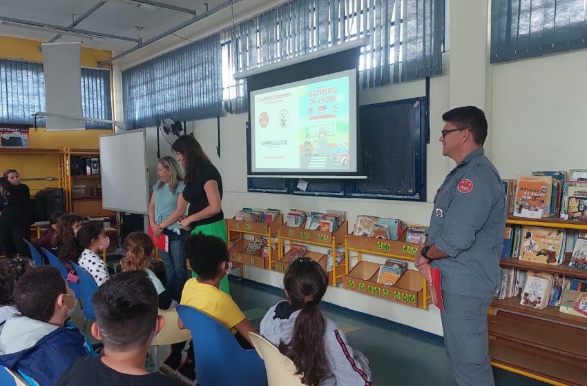 PROJETO BOMBEIRO NA ESCOLA CHEGA A TRÊS UNIDADES MUNICIPAIS DE JAGUARIÚNA