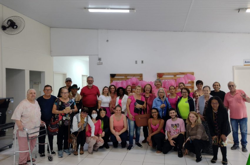 CRAS NASSIF E CENTRO DIA DO IDOSO PARTICIPAM DA CAMPANHA DO OUTUBRO ROSA