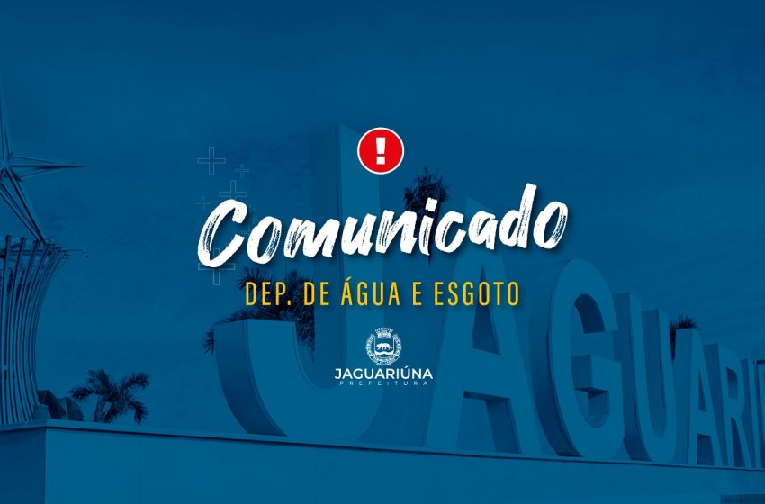 MANUTENÇÃO EM PAINEL ELÉTRICO INTERROMPE ABASTECIMENTO DE ÁGUA NA PRÓXIMA TERÇA-FEIRA