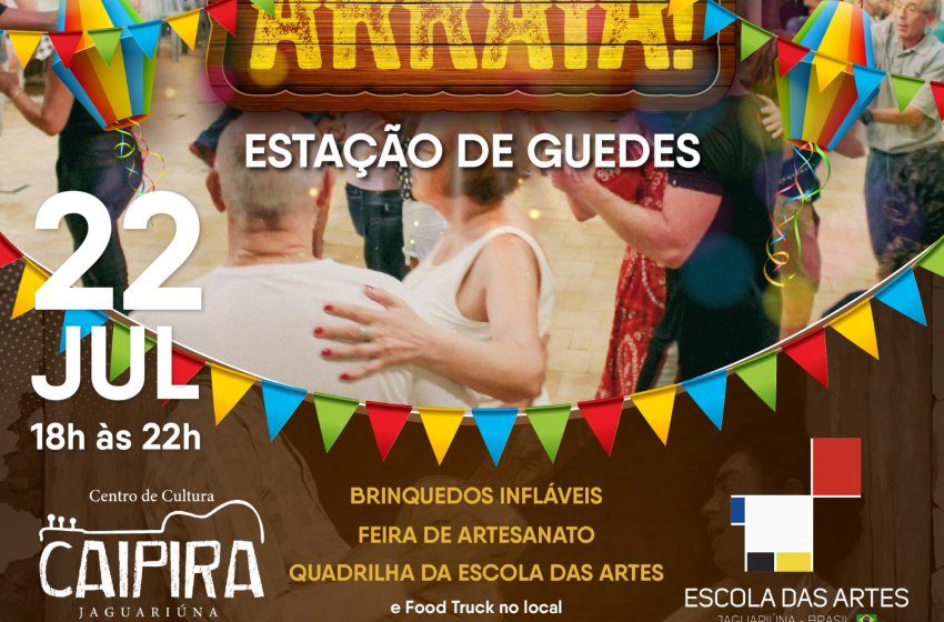 ESTAÇÃO DE GUEDES TERÁ ARRAIÁ NESTE SÁBADO