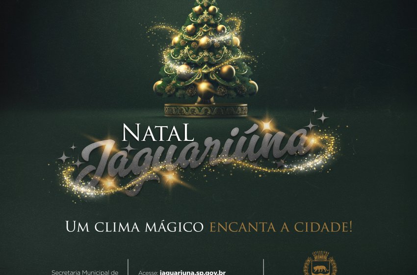 PROGRAMAÇÃO DE NATAL EM JAGUARIÚNA CONTINUA NO FIM DE SEMANA