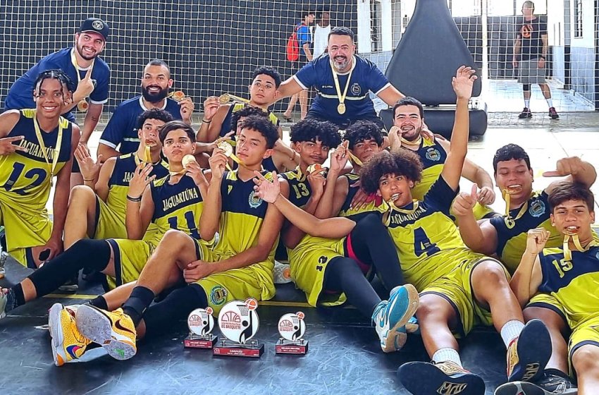 EQUIPE JAGUARIUNENSE SUB 16 DE BASQUETE É CAMPEÃ DA LIGA METROPOLITANA