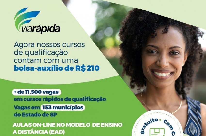 PREFEITURA DE JAGUARIÚNA OFERECE BOLSA AUXÍLIO PARA CURSOS DE QUALIFICAÇÃO