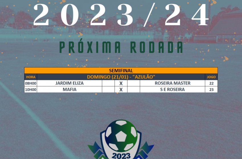 SEMIFINAL DO CAMPEONATO DE FUTEBOL SÊNIOR ACONTECE NO PRÓXIMO DOMINGO