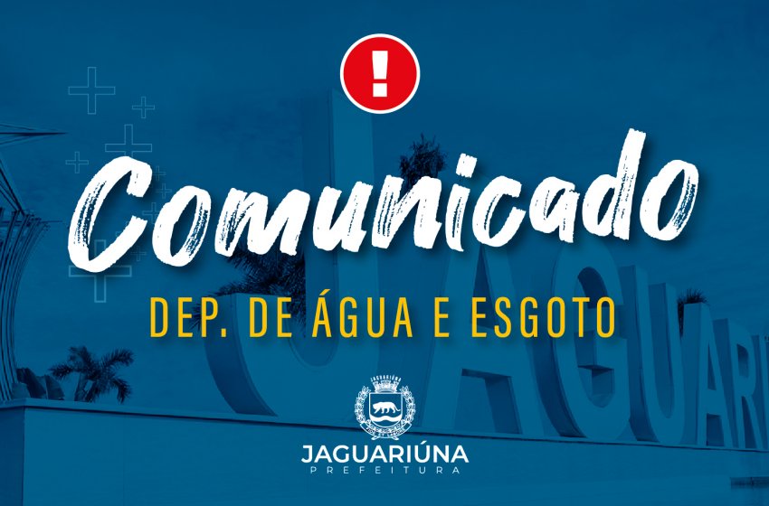 ROMPIMENTO DE ADUTORA NO CAPOTUNA INTERROMPE ABASTECIMENTO DE ÁGUA NESTA QUINTA-FEIRA