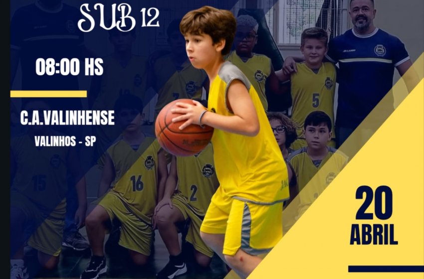 BASQUETE JAGUARIUNENSE SUB 12 PARTICIPA DA 2ª RODADA DA LIGA METROPOLITANA