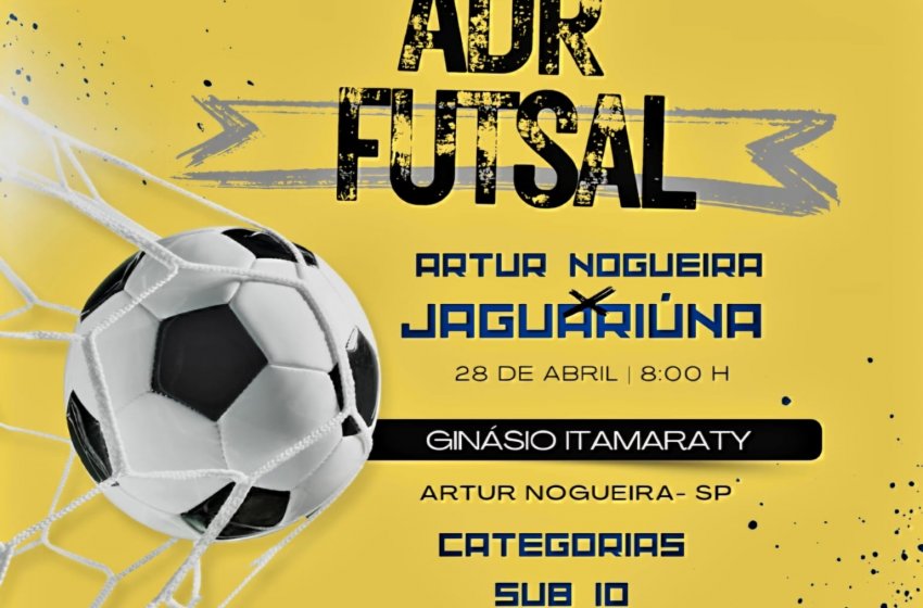 FUTSAL DE JAGUARIÚNA JOGA FORA DE CASA PELA  ADR