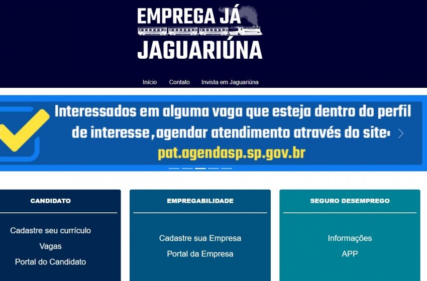 CANDIDATOS INSCRITOS NO SITE 'EMPREGA JÁ’ DEVEM ATUALIZAR DADOS