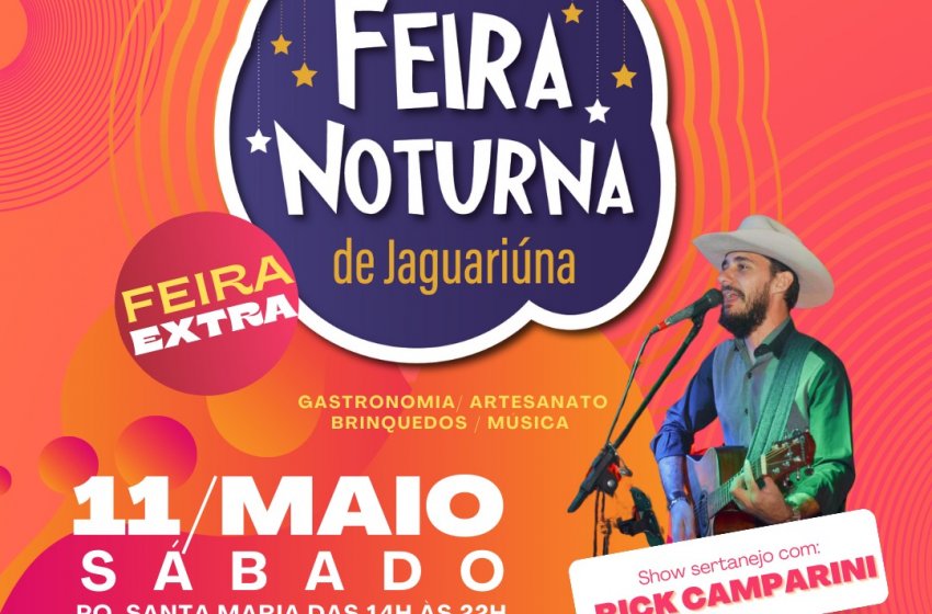 NESTE SÁBADO TEM FEIRA NOTURNA NO PARQUE SANTA MARIA