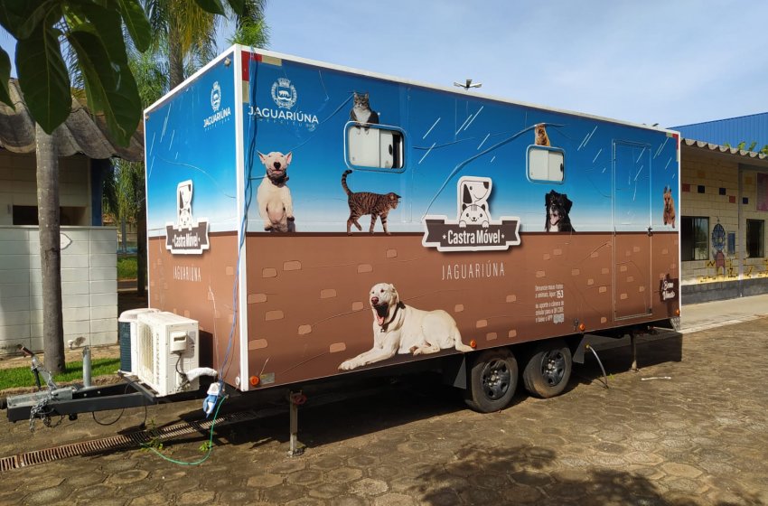 PREFEITUIRA DE JAGUARIÚNA AMPLIA SERVIÇOS REALIZADOS NO CASTRAMÓVEL