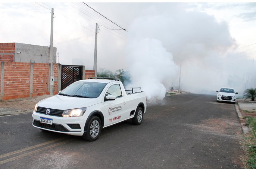 SECRETARIA DE SAÚDE REALIZA FUMACÊ CONTRA A DENGUE NOS BAIRROS NESTA QUINTA