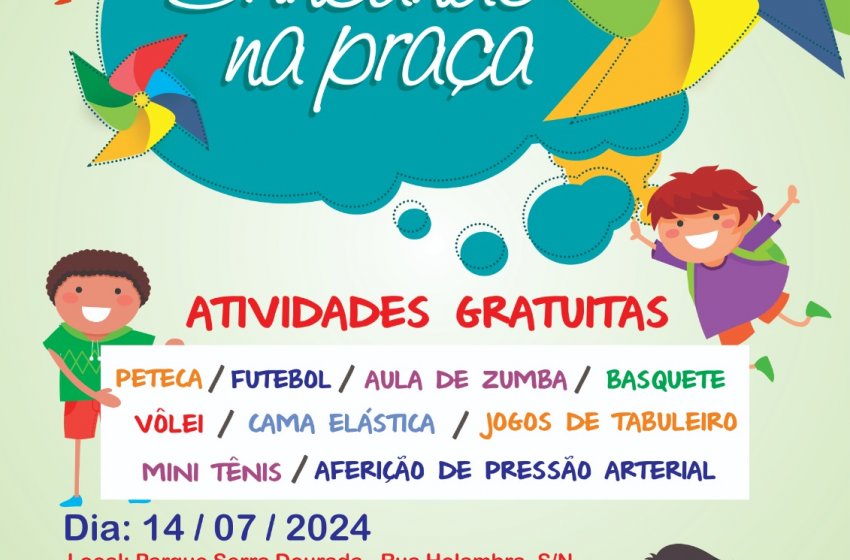 JAGUARIÚNA VAI RECEBER PROJETO ‘BRINCANDO NA PRAÇA’ NO PRÓXIMO DIA 14