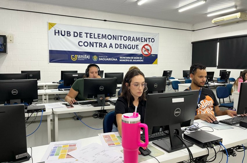 PREFEITURA DE JAGUARIÚNA E UNIFAJ REFORÇAM COMBATE À DENGUE COM CENTRAL DE TELEMONITORAMENTO