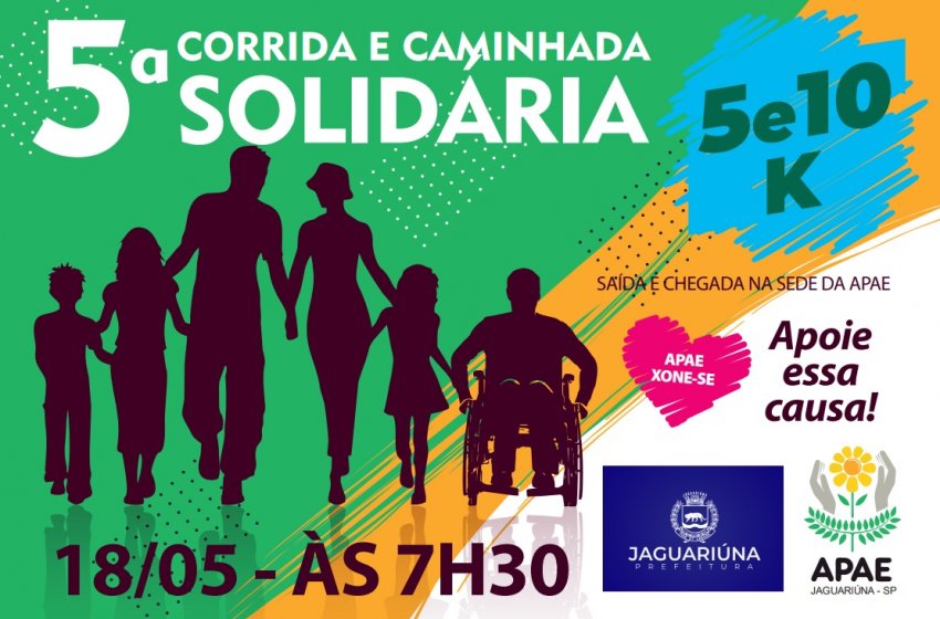 INSCRIÇÕES ABERTAS: CORRIDA E CAMINHADA CELEBRAM 36 ANOS DA APAE