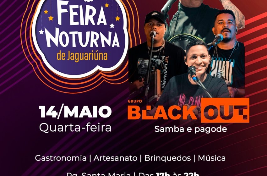 HOJE TEM PAGODE NA FEIRA NOTURNA DE JAGUARIÚNA