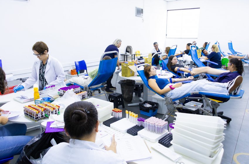 JAGUARIÚNA COLETA 117 BOLSAS NA CAMPANHA DE DOAÇÃO DE SANGUE NO FERIADO