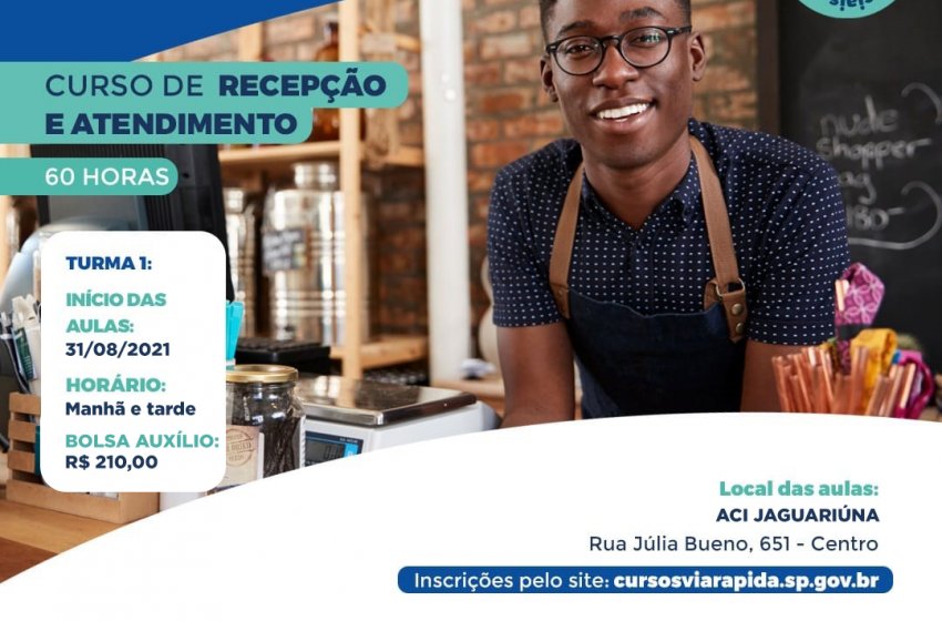 PAT RETOMA INSCRIÇÕES PARA CURSO DO PROGRAMA VIA RÁPIDA COM BOLSA-AUXÍLIO DE R$ 210