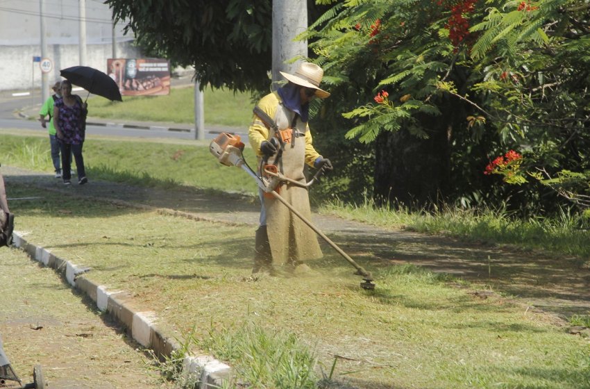 PREFEITURA FAZ SERVIÇOS DE ROÇAGEM E CATA-ENTULHO NESTA QUINTA-FEIRA